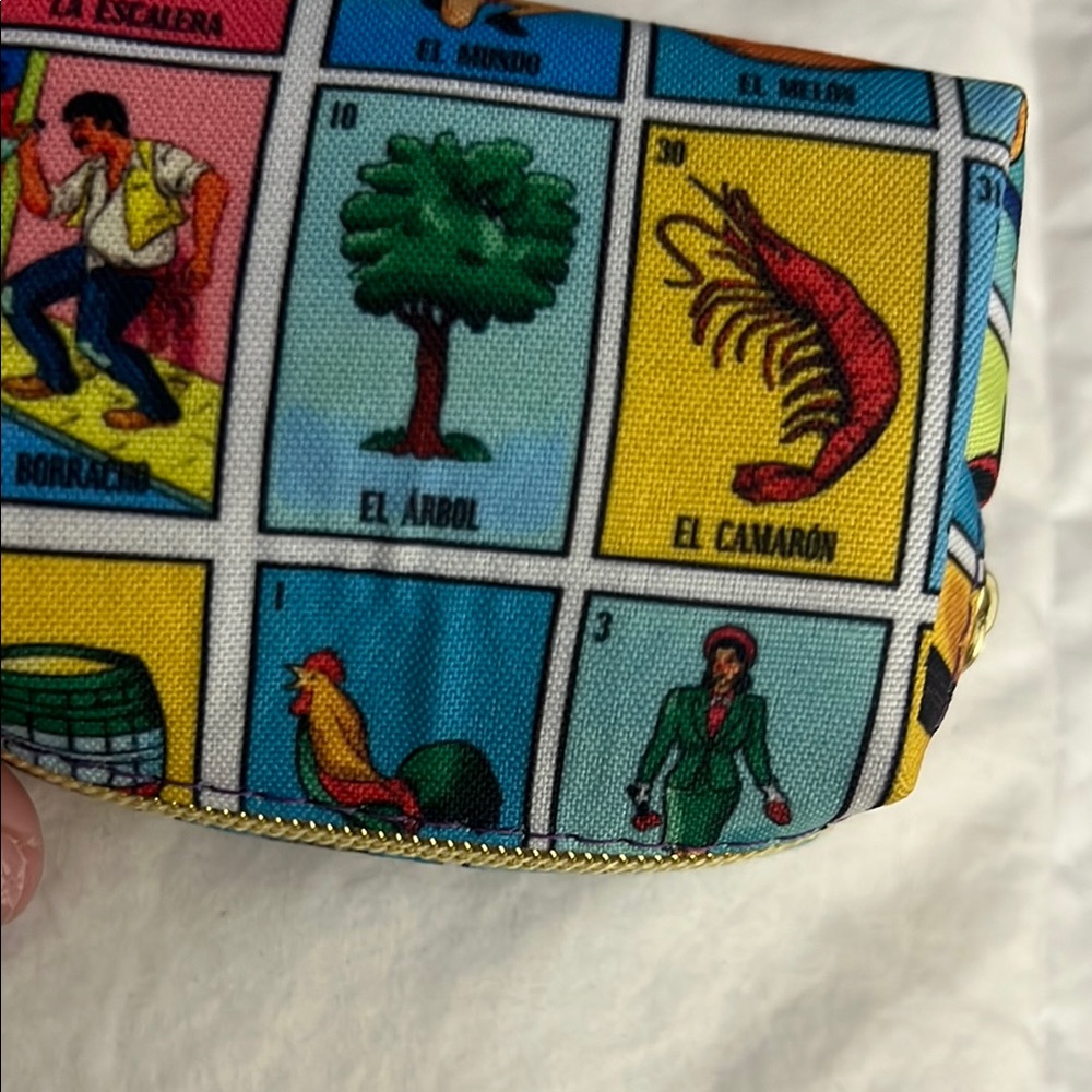 Colorful Lotería Print Pouch - Picture 5 of 10
